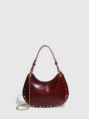 studded crescent shoulder bag – VIXEN