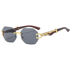 octagonal sunglasses with dragon arms – ASTRAZ