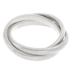 coiled gold snake bangles with sleek stacked finish – LUNARA