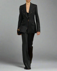 Tailored blazer with wide-leg pants - Nikry
