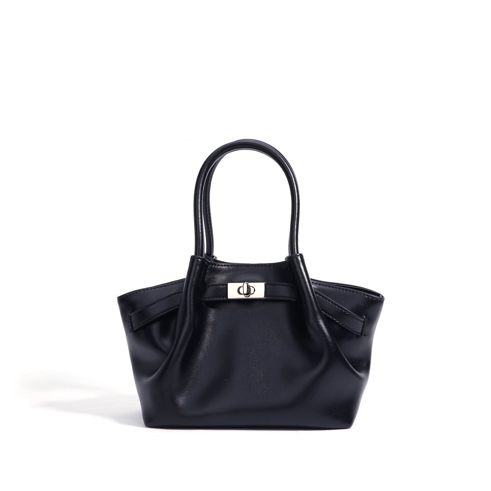 soft-structured mini tote with turn-lock – LILC