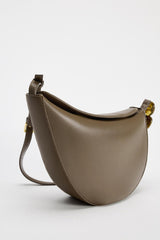 crescent-shaped shoulder bag with resin bead detail – ONRA