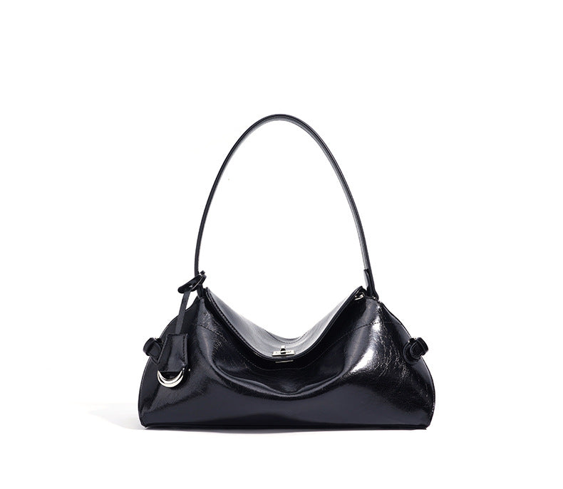 glossy curved-structure shoulder bag – CELINE