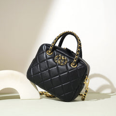 quilted box bag with chain-link details – NOIZR