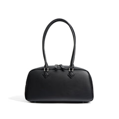 structured double-handle baguette bag – SAGE