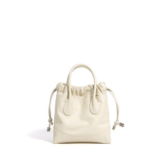 drawstring mini tote with top handles - RUBYK