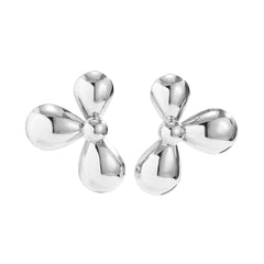 teardrop cluster earrings in polished gold – LUMINA