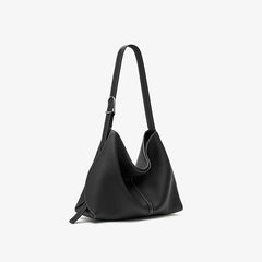 sculpted wristlet hobo bag in saddle brown – LAYNA