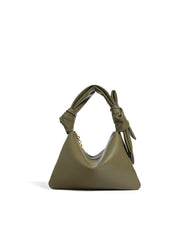 triangular shoulder bag with knotted handle detail – NAMRA
