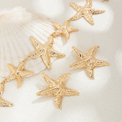 Starfish statement necklace and earrings set - Cujri