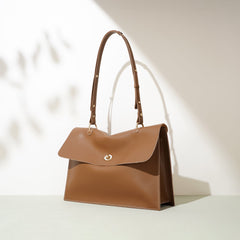 flap shoulder bag with adjustable strap – SIENNA