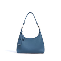 crescent leather shoulder bag with detachable strap – SOLSEA