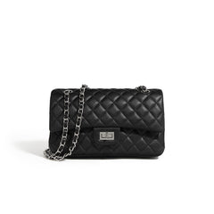 quilted flap shoulder bag with chain strap – COLETTE