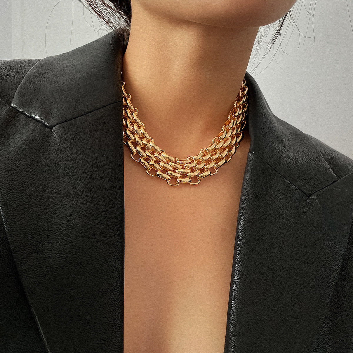 Multi-layered chain necklace - Sujru