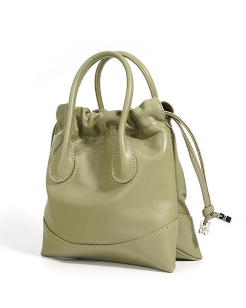 drawstring mini tote with top handles - RUBYK
