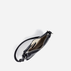 shimmered velvet shoulder bag with curved silhouette - IRISID