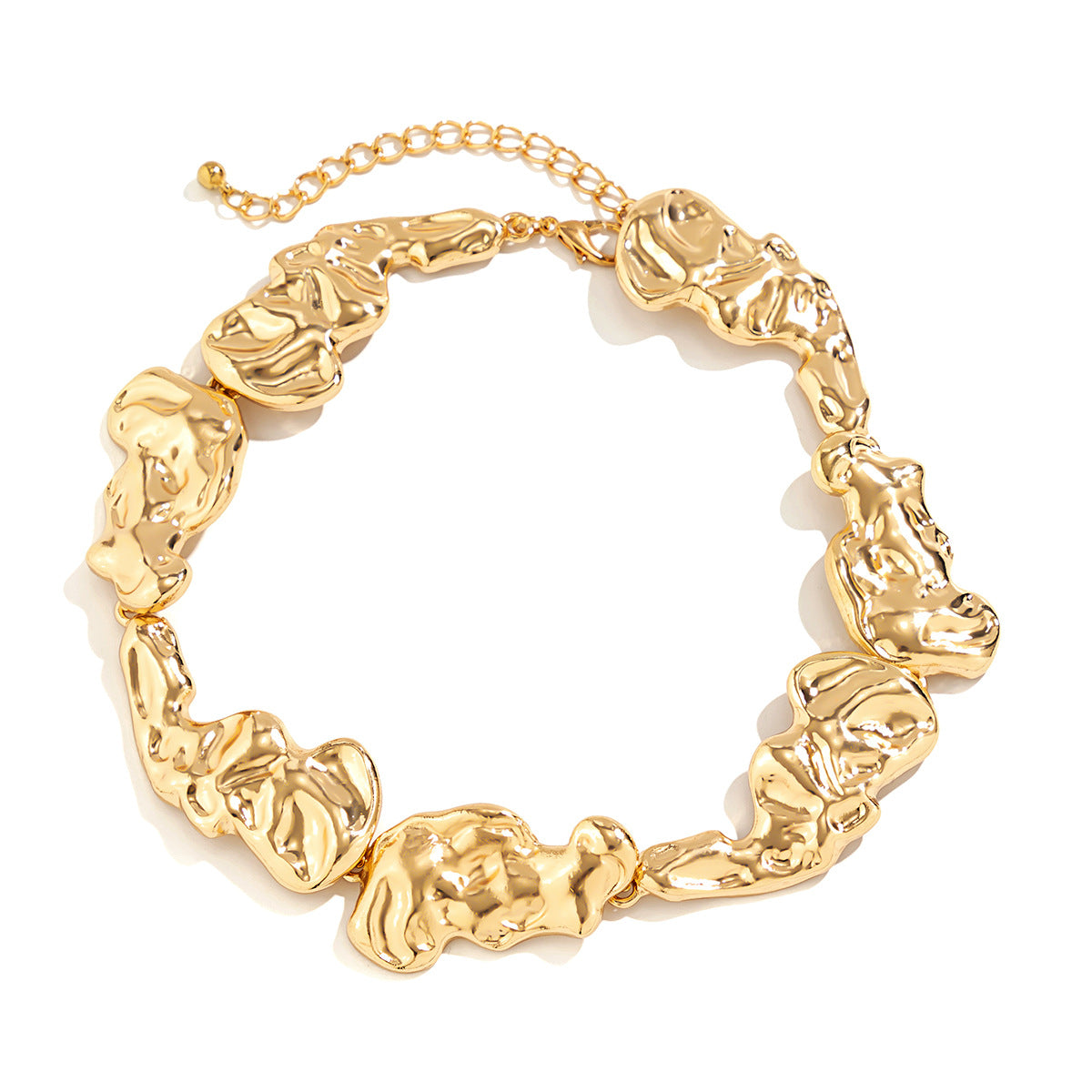 molten textured jewelry set with sculpted edges – ASTRA