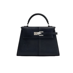 Structured Top-Handle Bag with Turn-Lock Closure – IVIIRY