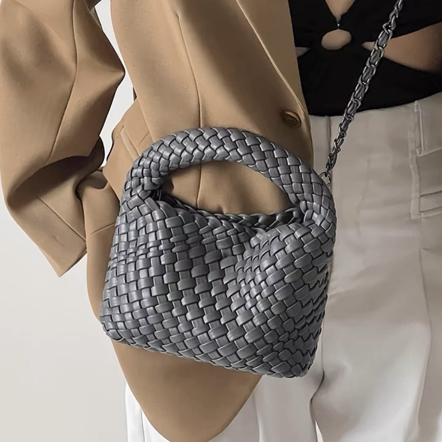 woven handbag set with detachable pouch - Wirfu