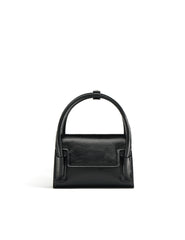 structured mini handbag with curved handles - AURPA