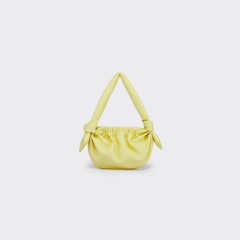 ruched shoulder bag with knotted handle - BELXE