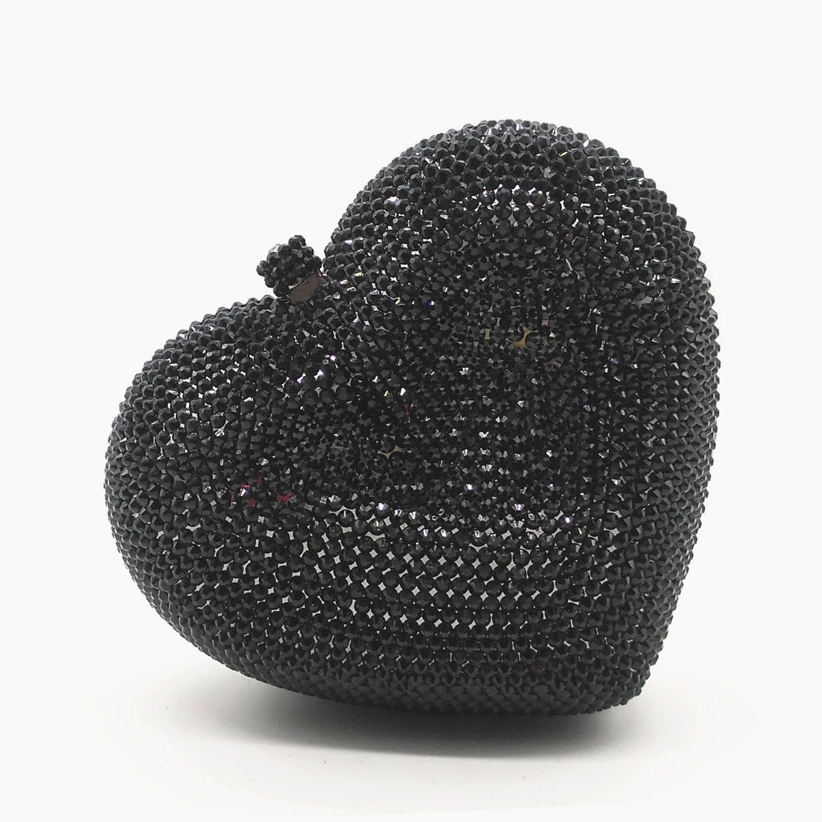 crystal heart-shaped evening clutch - Tawfiqa