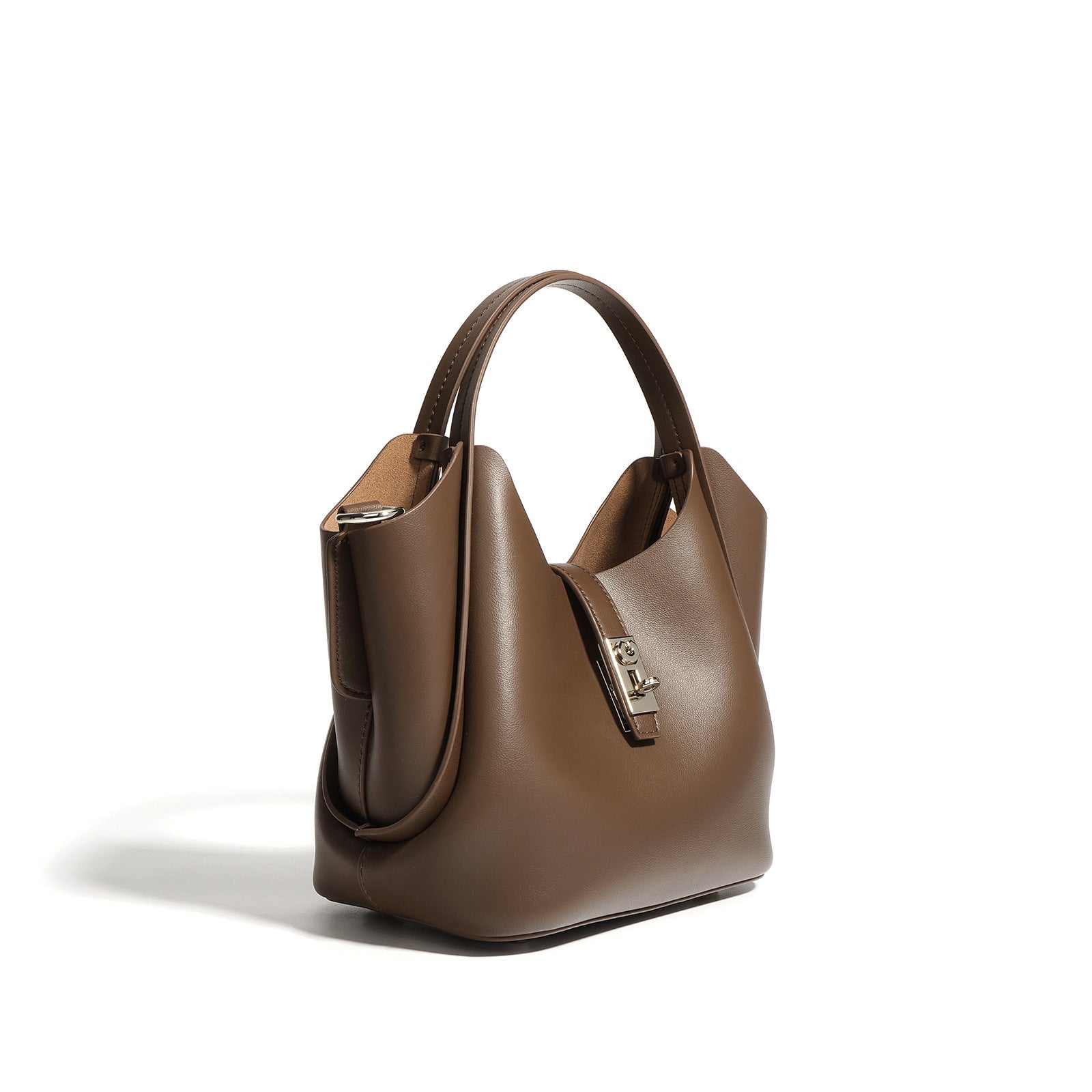 structured tote with silver turn-lock – IVORYN