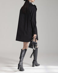 Puff sleeve shirt with floral embellishment - Enitu