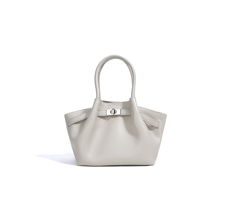 soft-structured mini tote with turn-lock – LILC