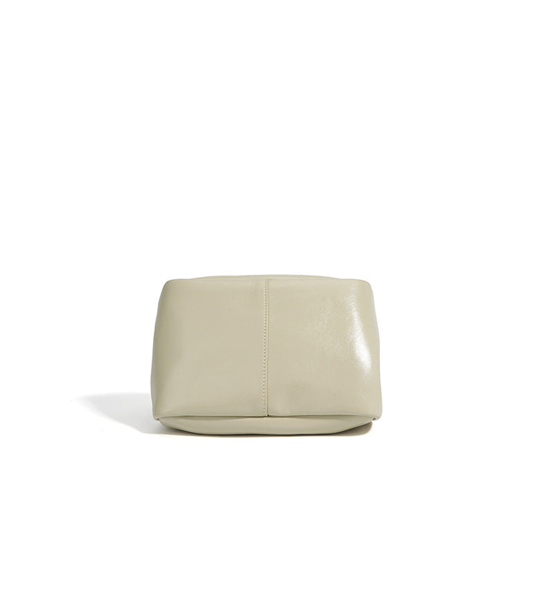 structured mini tote bag with metallic turn-lock - LAYFA