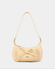 shoulder baguette bag with front bow detail - CHEXRY