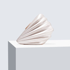 Metallic pleated box clutch with cat handle - Libby