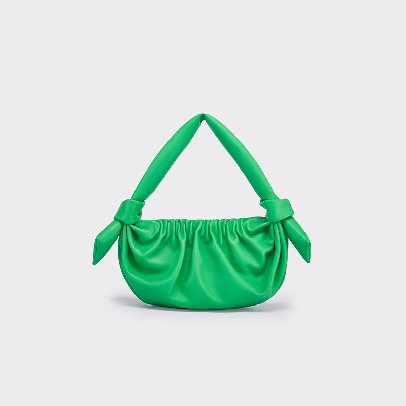 ruched shoulder bag with knotted handle - BELXE
