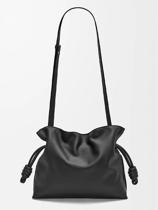 soft knot pouch in caramel – MIRELLA