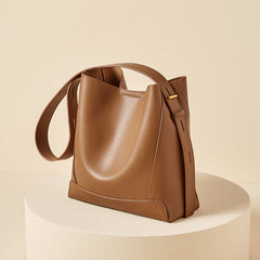 structured shoulder bag with adjustable wide strap - MICLA