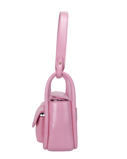Double-pocket flap shoulder bag with wide strap - TIAX
