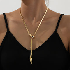 Layered teardrop pendant necklace with double chain – Ardsu