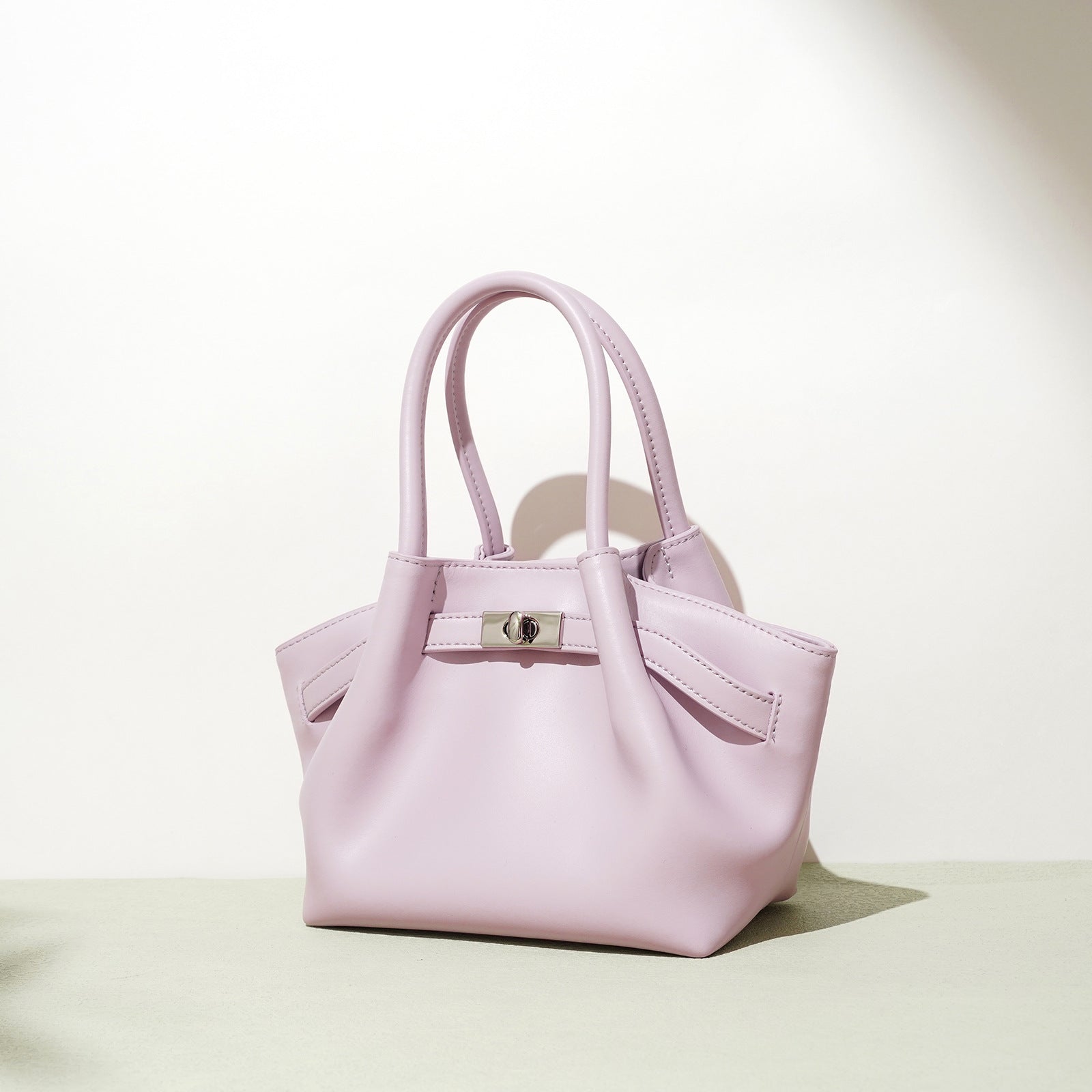 soft-structured mini tote with turn-lock – LILC