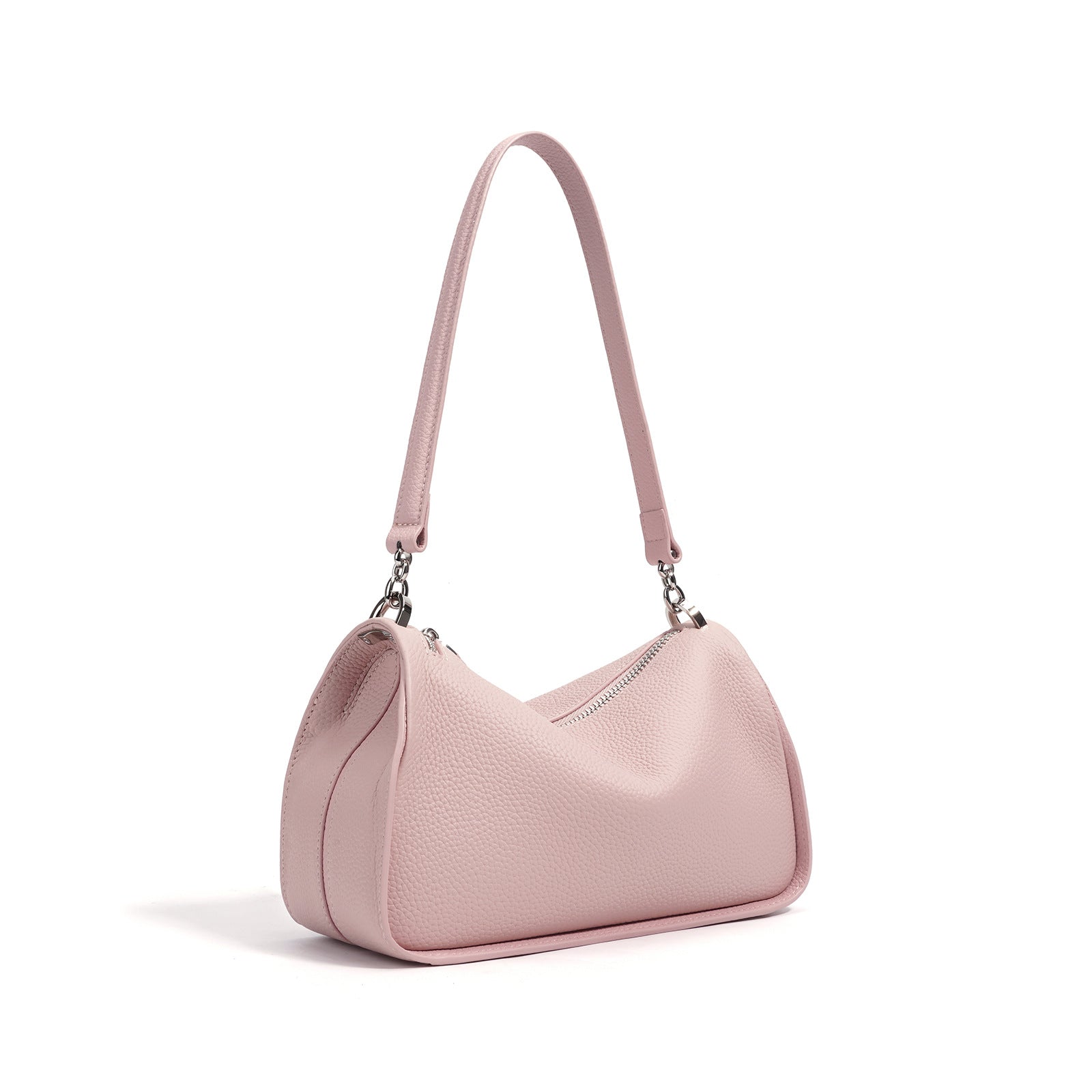 two-tone shoulder bag with pebbled finish – SIENAL