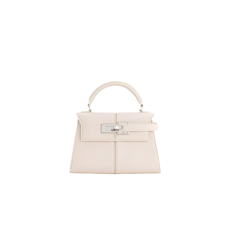Structured Top-Handle Bag with Turn-Lock Closure – IVIIRY