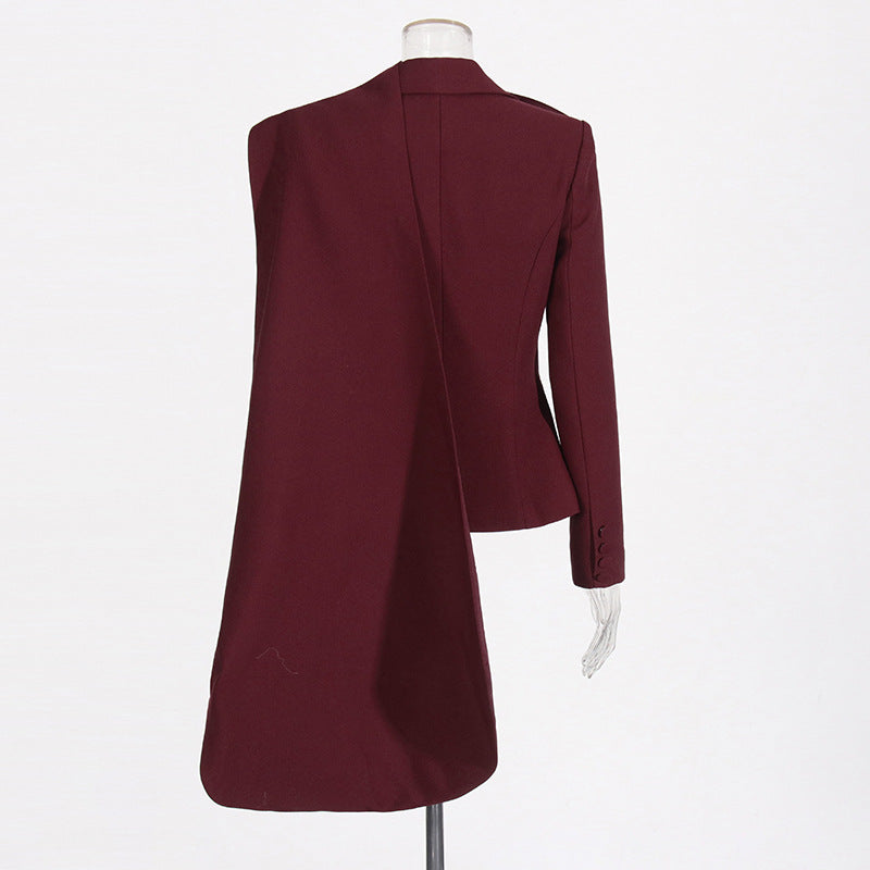 Tailored blazer with dramatic cape detail - Eliry
