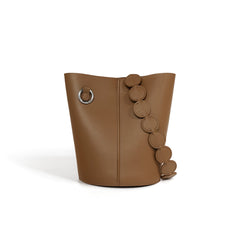 Structured bucket bag with circle strap detail – NYLGA