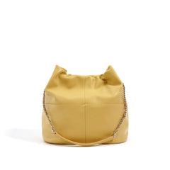 soft gathered shoulder bag with chain strap - MINRA