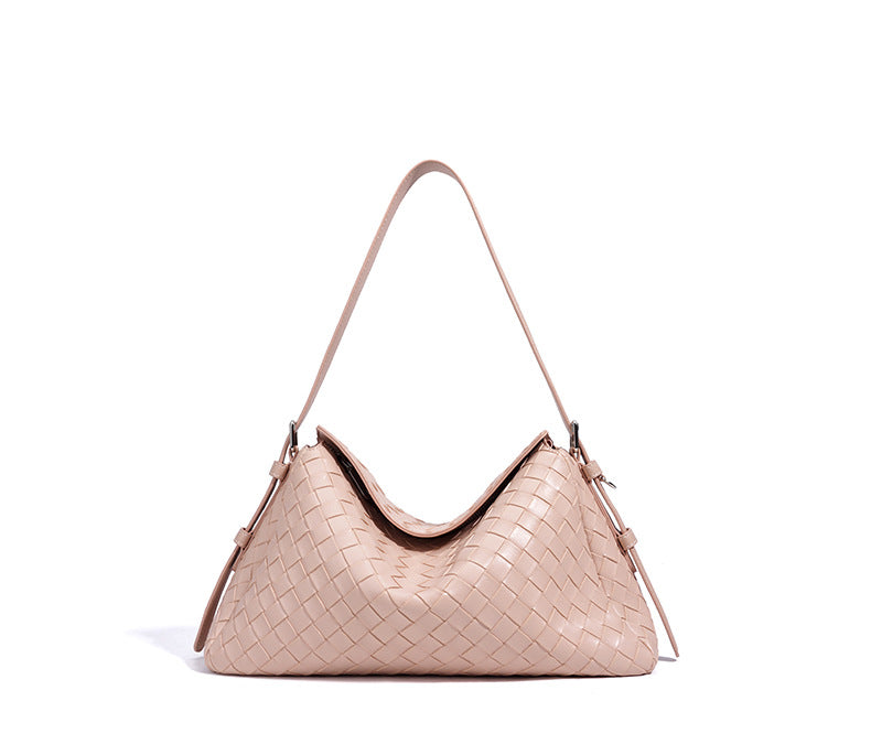 woven shoulder bag with sculpted base – ARIA
