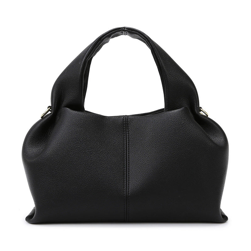 soft-structured hobo bag in black – ZARAÉ