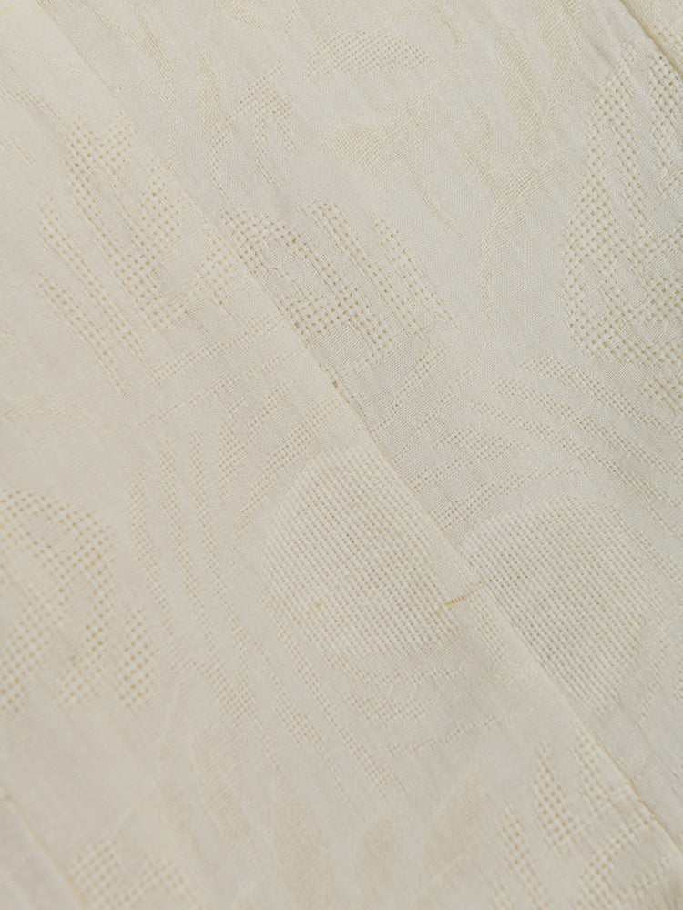 tailored longline coat dress in ivory – Edriesa
