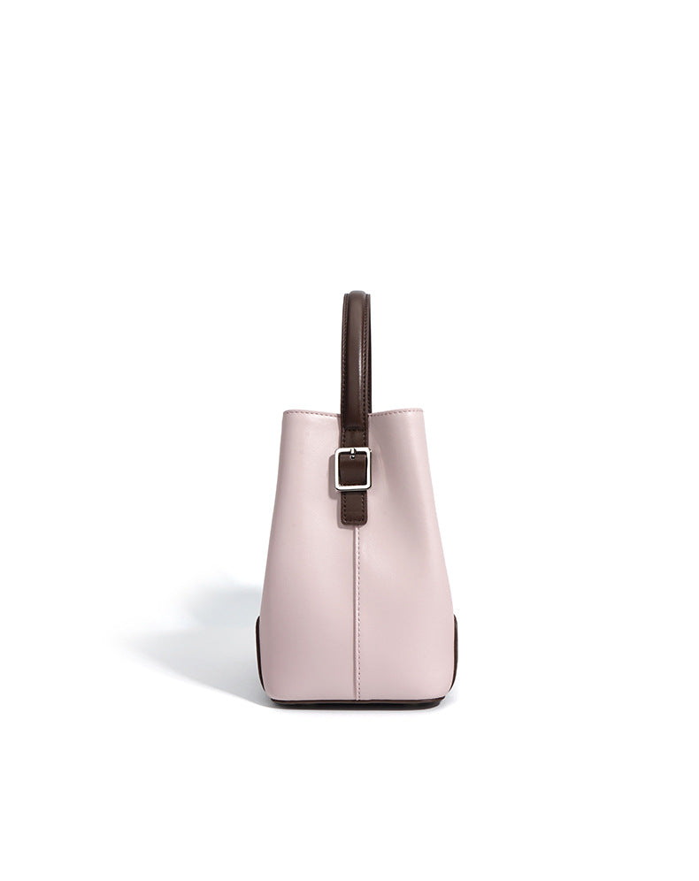 colorblock bucket bag with top handle – RUBY
