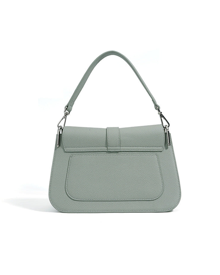 structured shoulder bag with buckle strap detail - NOIRU