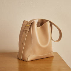 structured shoulder bag with adjustable wide strap - MICLA
