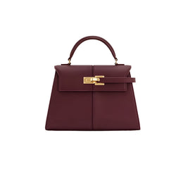 Structured Top-Handle Bag with Turn-Lock Closure – IVIIRY